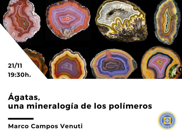 Webinar del IGE: ‘Ágatas, una mineralogía de los polímeros’