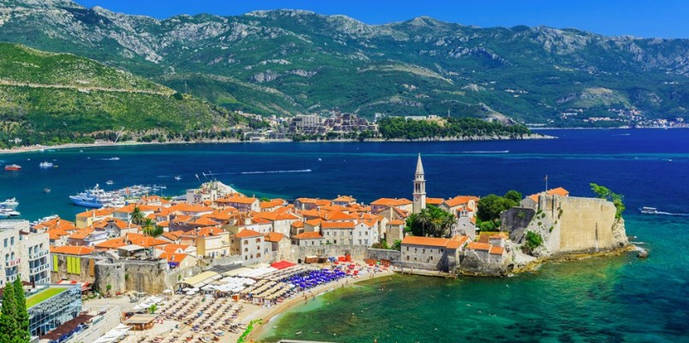 La localidad costera de Budva, en Montenegro. 