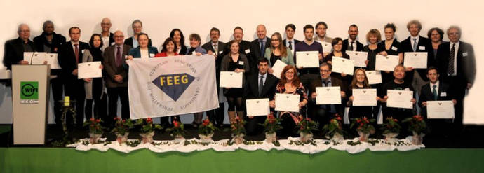 Entrega de Diplomas en una de los pasados encuentros de la FEEG.