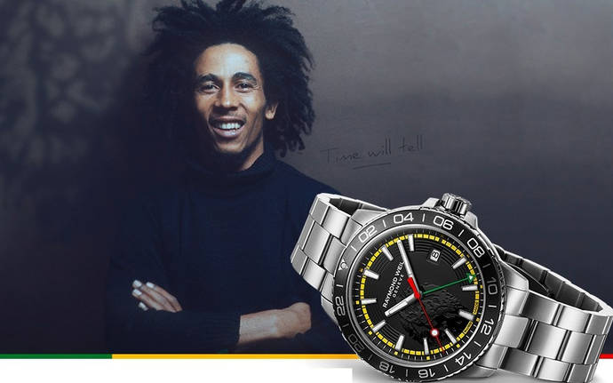 Bob Marley cobra vida en las agujas de Raymond Weil