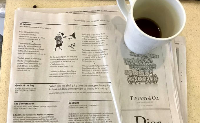 Fin de una era: Tiffany deja su icónico anuncio en el New York Times