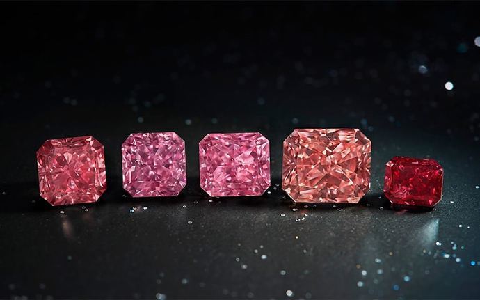 La subasta final de diamantes rosas Argyle bate récords