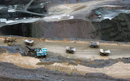 Una de las explotaciones mineras en Botswana, en el sur de África.