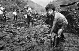 Un niño trabajando en una mina en Colombia. Foto: www.fundacionhilosdeoro.org