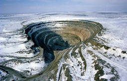 Una mina de diamantes en Siberia
