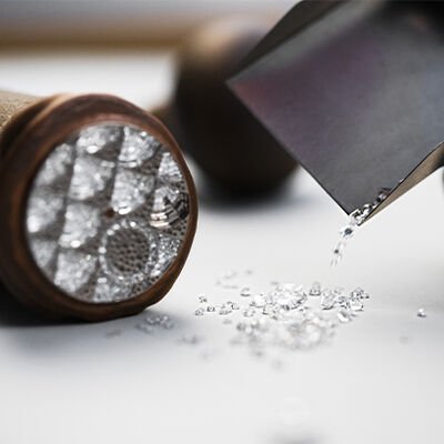 Craftsmanship image during the making of the Divina Mosaica Minute Repeater watch.