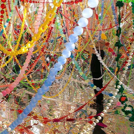 Artwork of Choi Jeong Hwa at Bvlgari colors exhibition.