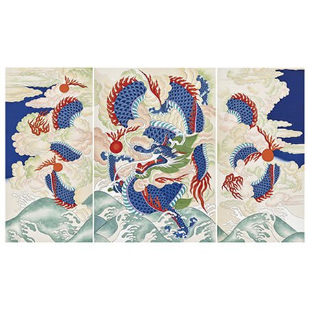 Artwork of Oh Soon-kyeong at Bvlgari colors exhibition.