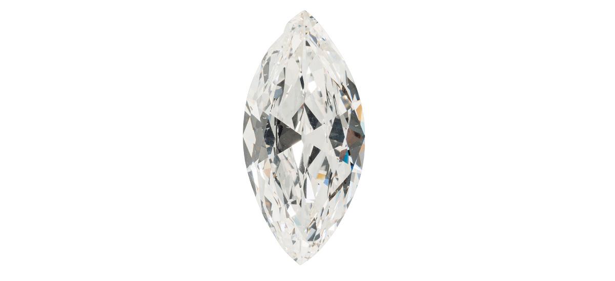 Récord en diamante talla marquise