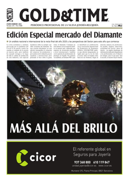 Portada del periódico Gold & Time sobre el mercado del diamante