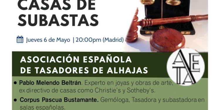 Los Tasadores de Alhajas inician su ciclo de charlas online: AETAlks