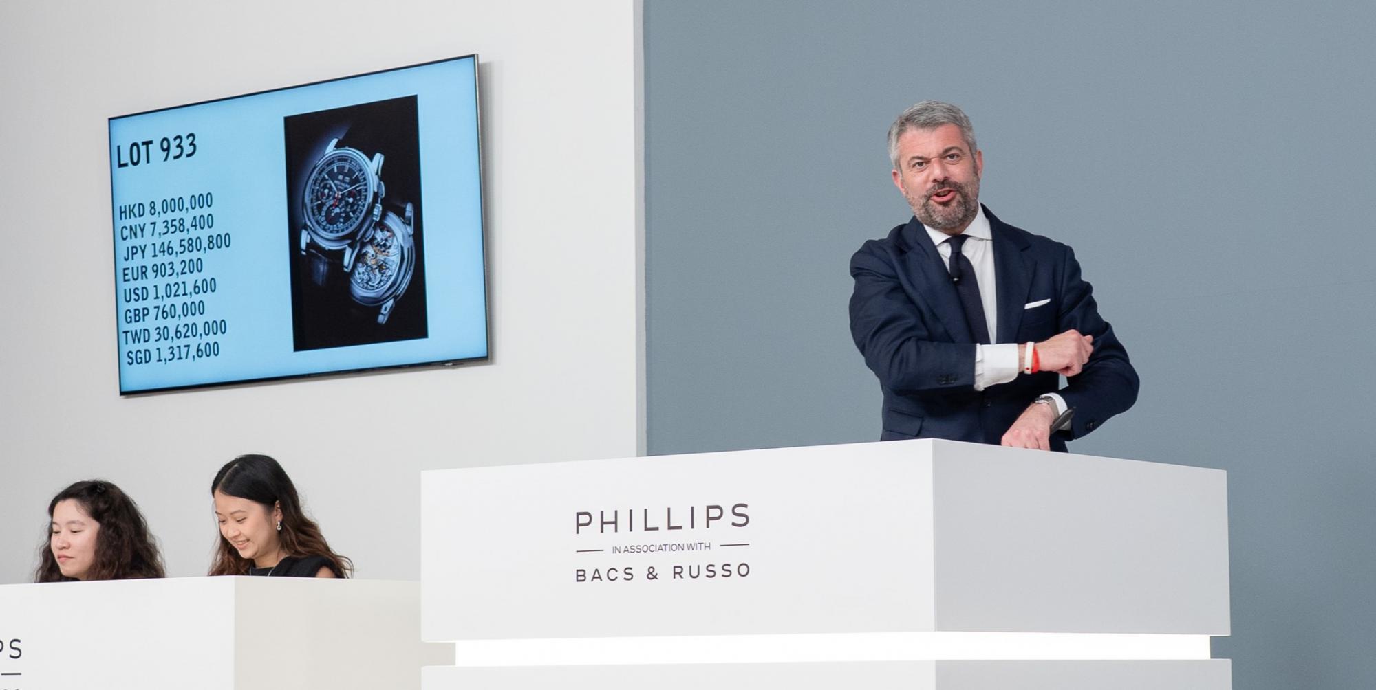 Philips logró un 30% más de ventas en su subasta de relojes