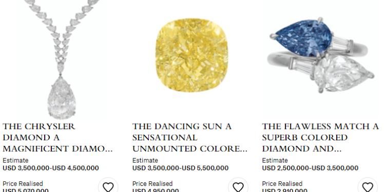 El diamante Chrysler gana la patida en subasta al Dancing Sun