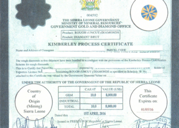 Hasta 10 años de carcel por falsificar un certificado de Kimberley