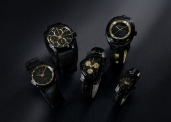 Hamilton lanza cinco relojes en negro y dorado