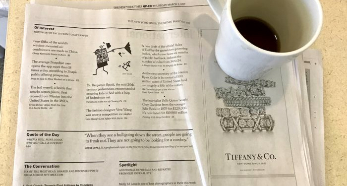 Fin de una era: Tiffany deja su icónico anuncio en el New York Times