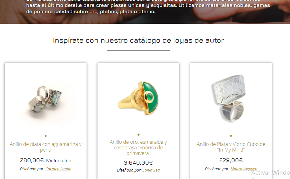 Joyas de Autor estrena canal de venta online