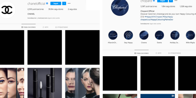 #blackouttuesday. La relojería tiñe sus redes de negro contra el racismo