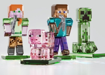 Los personajes de Minecraft brillan con cristales Swarovski