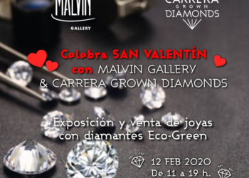 Carrera Grown Diamonds expone en la galería Malvin