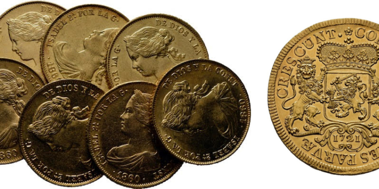 Monedas y billetes históricos, a subasta