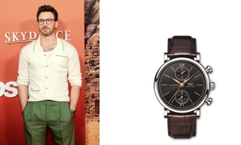 Chris Evans luce IWC en el estreno de ‘Ghosted’