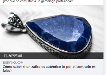 ¿Cómo saber si un Zafiro es auténtico?: La prensa generalista no lo sabe (ni lo pregunta)