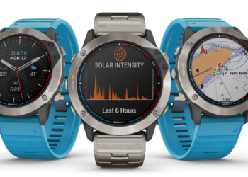 Garmin presenta el primer reloj náutico de carga solar
