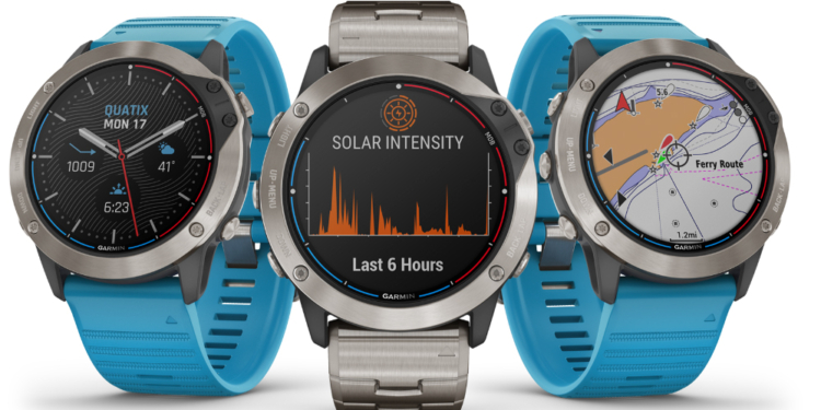 Garmin presenta el primer reloj náutico de carga solar