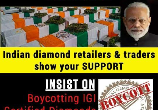 La guerra comercial entre India y China alcanza al diamante