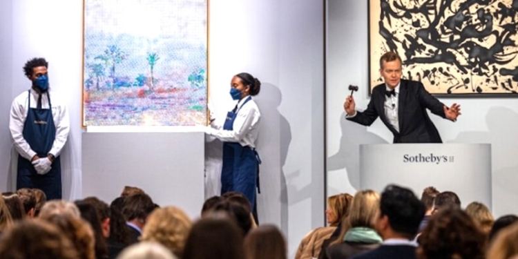 Mercado de subastas, cifra récord en el año 2021