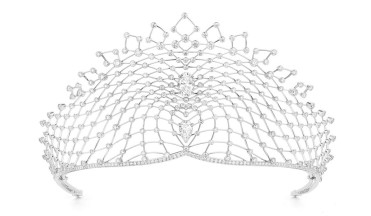 La tiara Lacis (Chaumet), en una boda imperial