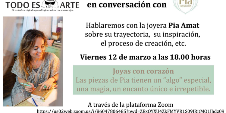 Todo es Arte: Cita este viernes con la joyera Pía Amat